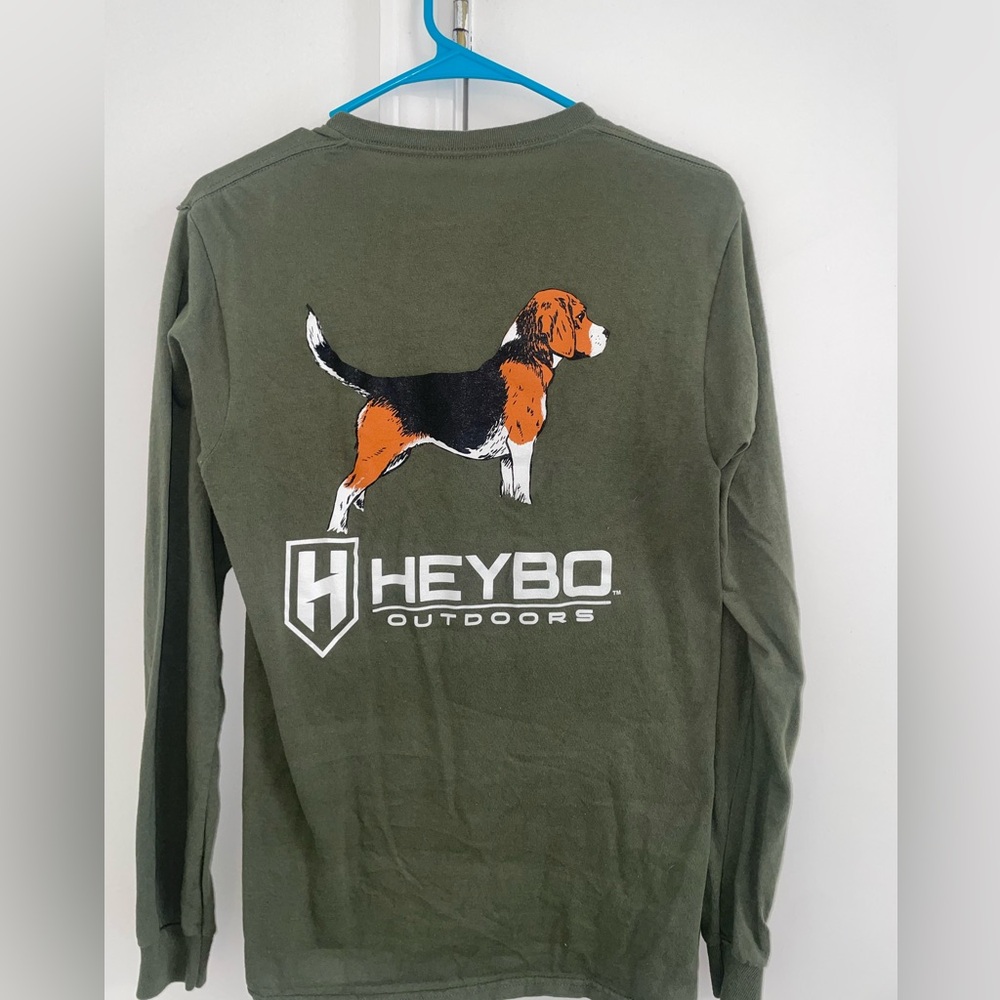 Heybo men’s small long sleeve green shirt